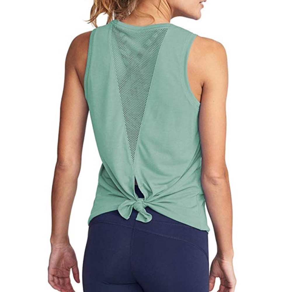 Tie back gym top